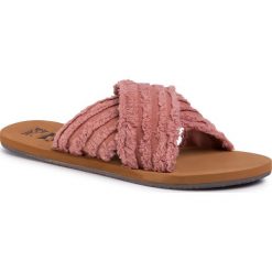 Klapki BILLABONG - High Sea S9FF12 BIP0 Henna 4133. Różowe klapki damskie Billabong, bez wzorów, ze skóry ekologicznej, bez obcasa. W wyprzedaży za 139,00 zł.