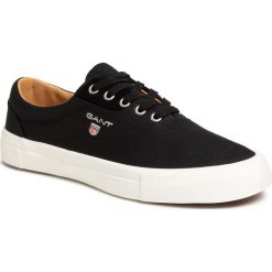 Tenisówki GANT - Sundale 20638438 Black G00. Czarne półbuty męskie GANT, na co dzień, bez wzorów, ze skóry, bez zapięcia. Za 339,00 zł.