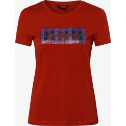 ONLY - T-shirt damski – Onyemma, czerwony. Czerwone t-shirty damskie ONLY, m, z napisami, bez kołnierzyka. Za 59,95 zł.