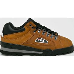 Fila - Buty Trailblazer. Pomarańczowe sneakersy męskie Fila, ze skóry, na sznurówki. W wyprzedaży za 239,90 zł.