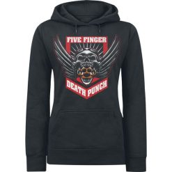 Bluzy damskie: Five Finger Death Punch Knucklewing Bluza z kapturem damska czarny