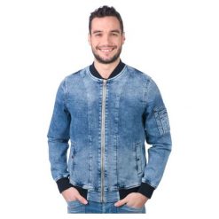 Pepe Jeans Kurtka Męska Teddy L Niebieski. Niebieskie płaszcze męskie marki Pepe Jeans, m, bez wzorów, z jeansu, bez kaptura. W wyprzedaży za 349,00 zł.