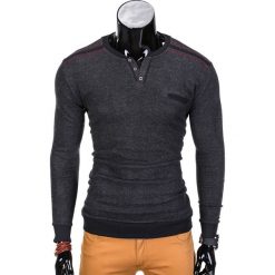 Bluzy męskie: BLUZA MĘSKA BEZ KAPTURA B731 – CZARNA