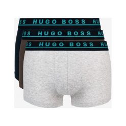 BOSS 3-pack Bokserki Niebieski Szary. Szare bokserki męskie Boss, bez wzorów, z elastanu. Za 192,95 zł.