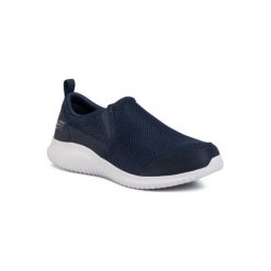 Skechers FLECTION 8790077 NVGY Granatowy. Niebieskie buty sportowe męskie Skechers, z materiału, bez zapięcia. Za 199,99 zł.