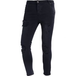 Jeansy męskie: SIKSILK DISTRESSED Jeansy Slim Fit washed black