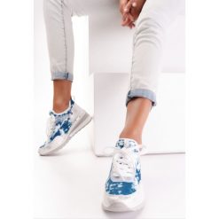 Biało-Granatowe Sneakersy Raelia. Białe sneakersy damskie Born2be. Za 129,99 zł.