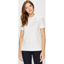 Tommy Hilfiger - Top. Szare topy damskie marki TOMMY HILFIGER, l, z bawełny. W wyprzedaży za 219,90 zł.