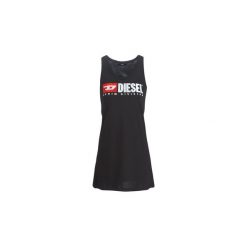 Sukienki krótkie Diesel T SILK. Czarne sukienki damskie Diesel, s, bez wzorów, bez kołnierzyka, z krótkim rękawem, krótkie, mini. Za 309,00 zł.