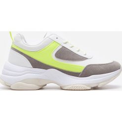 Kolorowe sneakersy na grubej podeszwie - Biały. Białe sneakersy damskie House. Za 119,99 zł.