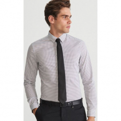 Koszula super slim fit - Kremowy. Białe koszule męskie slim marki Reserved, l. Za 69,99 zł.