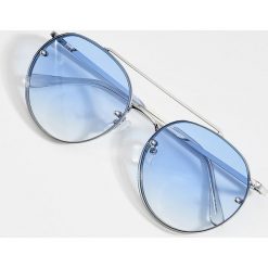 Okulary przeciwsłoneczne aviator - Niebieski. Niebieskie okulary przeciwsłoneczne damskie aviatory marki Mohito. Za 49,99 zł.
