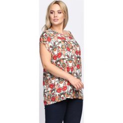 Beżowo-Czerwona Bluzka The One. Brązowe bluzki asymetryczne Born2be, l. Za 19,99 zł.