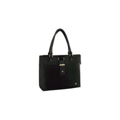 Damska torba na laptop Wenger Ana, 16'', poliester, pojemność 16 l, czarna. Czarne torby na laptopa Weger, w paski, z poliesteru, eleganckie. Za 405,00 zł.