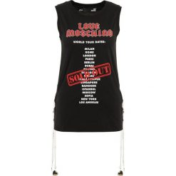 Love Moschino Top black. Czarne topy damskie marki Love Moschino, z bawełny. Za 719,00 zł.