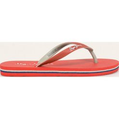 Pepe Jeans - Japonki Beach Basic Boys. Niebieskie sandały chłopięce Pepe Jeans, z jeansu, z okrągłym noskiem, bez zapięcia. Za 89,90 zł.