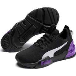 Buty "Cell Phase Wave" w kolorze czarnym do biegania. Czarne buty sportowe damskie Puma, z materiału, do biegania. W wyprzedaży za 249,95 zł.