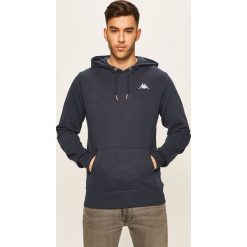 Kappa - Bluza. Białe bluzy męskie Kappa, xl, z aplikacjami, z bawełny, z kapturem, bez rękawów, z kapturem. Za 129,90 zł.