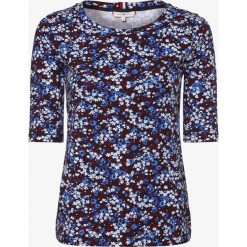 Tommy Hilfiger - T-shirt damski, niebieski. Niebieskie t-shirty damskie TOMMY HILFIGER, l, w kwiaty, bez kołnierzyka. Za 229,95 zł.