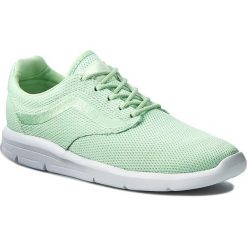Sneakersy VANS - Iso 1.5+ VN0004O0IST (Mesh) Pastel Green. Zielone półbuty damskie marki Vans, na co dzień, bez wzorów, z tworzywa sztucznego, bez obcasa, na płaskiej podeszwie, bez zapięcia. W wyprzedaży za 189,00 zł.