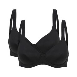 Cellbes Biustonosz Sara 2 Pack czarny female czarny 90B. Czarne biustonosze sportowe damskie Cellbes, bez wzorów. Za 159,00 zł.