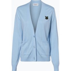 Essentiel Antwerp - Kardigan damski – Rastafa, niebieski. Niebieskie swetry damskie Essentiel Antwerp, s, z aplikacjami, bez rękawów, bez kaptura. Za 449,95 zł.