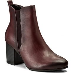 Botki GABOR - 71.741.25 Merlot. Czerwone buty zimowe damskie marki Gabor, z materiału, na obcasie. W wyprzedaży za 349,00 zł.