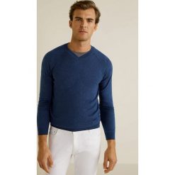 Mango Man - Sweter Tenv. Pomarańczowe swetry męskie marki Mango Man, xl, bez wzorów, z bawełny, bez kołnierzyka, bez kaptura. W wyprzedaży za 119,90 zł.