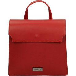 Torba - 100-0368-M RO. Czarne torebki klasyczne damskie marki Venezia, ze skóry. Za 169,00 zł.