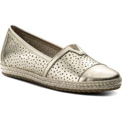 Espadryle SPIFFY - A-71004-20 Platino 008. Żółte espadryle damskie marki Spiffy, ze skóry, na płaskiej podeszwie. W wyprzedaży za 229,00 zł.