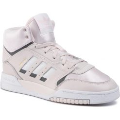 Buty adidas - Drop Step W EE5230 Orctin/Ftwwht/Grefou. Różowe półbuty damskie Adidas, na co dzień, bez wzorów, ze skóry, bez obcasa, na płaskiej podeszwie, bez zapięcia. W wyprzedaży za 249,00 zł.
