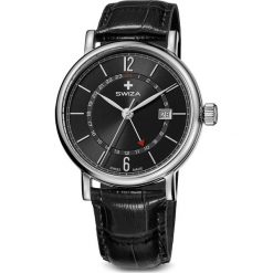 Zegarek Swiza damski ALZA GMT, SST (WAT.0142.1003). Czarne zegarki damskie marki Swiza. Za 720,00 zł.
