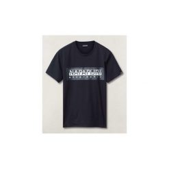 T-shirty z krótkim rękawem Napapijri N0YIEI SELE. Niebieskie t-shirty damskie Napapijri, s, bez wzorów, bez kołnierzyka. Za 91,63 zł.
