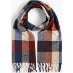 Gant - Szalik męski, niebieski. Niebieskie szaliki męskie GANT, w kratkę, z wełny. Za 179,95 zł.