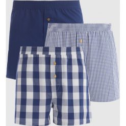 Bokserki (pakiet 3 par). Niebieskie kalesony męskie marki La Redoute Collections, z bawełny. Za 88,16 zł.