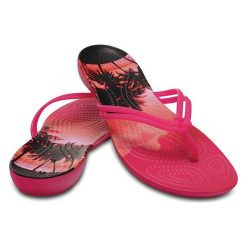 Crocs Damskie Crocs Isabella Graphic Pink Candy Klapki / Tropical 204196-6js (Rozmiar 37-38). Różowe klapki damskie marki Crocs, w kolorowe wzory. W wyprzedaży za 98,00 zł.