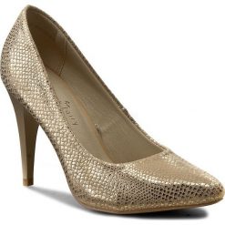 Czółenka i Szpilki JENNY FAIRY W16SS019-11. Czarne czółenka damskie Jenny Fairy, bez wzorów, ze skóry ekologicznej, bez obcasa, na szpilce, bez zapięcia. Za 99,99 zł.