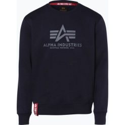 Alpha Industries - Męska bluza nierozpinana, niebieski. Niebieskie bluzy męskie marki Alpha Industries, m, z nadrukiem, z kominem, bez rękawów, bez kaptura. Za 229,95 zł.