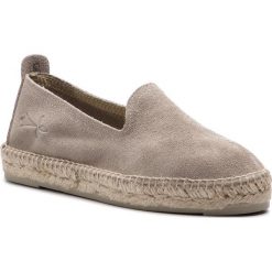 Espadryle MANEBI - Slippers W W 1.9 N0 Vintage Taupe Suede. Brązowe espadryle damskie Manebi, bez wzorów, ze skóry, vintage, bez obcasa, na płaskiej podeszwie, bez zapięcia. W wyprzedaży za 299,00 zł.