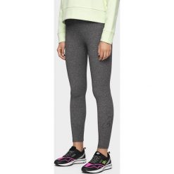 Legginsy treningowe damskie LEG001 - szary melanż. Szare legginsy damskie 4f, bez wzorów, z bawełny. W wyprzedaży za 79,99 zł.