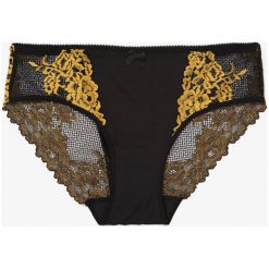 Czarno-Żółte Majtki ki Auralin. Czarne majtki damskie Born2be, xl. W wyprzedaży za 19,99 zł.