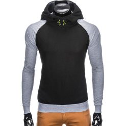 Bluzy męskie: BLUZA MĘSKA Z KAPTUREM B791 – CZARNA