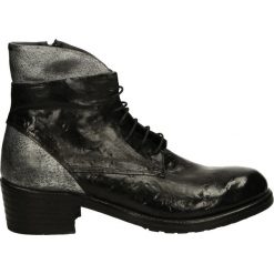 Botki - 9127 NERO-ARG. Czarne botki damskie skórzane marki Venezia. Za 399,00 zł.