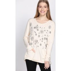 Jasnobeżowy Sweter Purpose. Brązowe swetry klasyczne damskie Born2be, na jesień, l. Za 39,99 zł.