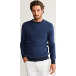 Mango Man - Sweter Kerat. Czerwone swetry męskie Mango Man, s, bez wzorów, z bawełny, z okrągłym kołnierzem, bez kaptura. Za 199,90 zł.