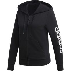 Adidas bluza damska W E Lin Fz Hd/Black/White L. Czarne bluzy sportowe damskie Adidas, l, bez wzorów, z bawełny, bez rękawów, z kapturem, na fitness i siłownię. Za 209,00 zł.