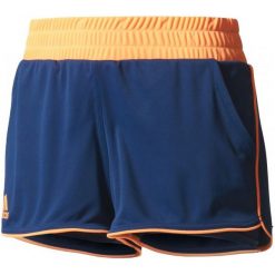 Adidas Spodenki Court Short Mystery Blue /Glow Orange M. Pomarańczowe spodenki sportowe damskie Adidas, s, bez wzorów, ze skóry, sportowe, tenisowe, climalite (adidas). W wyprzedaży za 109,00 zł.