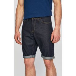Tom Tailor Denim - Szorty. Niebieskie spodenki i szorty męskie TOM TAILOR DENIM, bez wzorów, z bawełny, casualowe. W wyprzedaży za 79,90 zł.