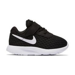Buty Nike Tanjun (TDV) (818383-011). Czarne buty dziewczęce sportowe Nike, na lato, bez wzorów, z materiału, bez zapięcia, nike tanjun. Za 119,99 zł.