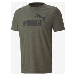 Puma Essentials Koszulka Zielony. Zielone podkoszulki męskie Puma, xl, z nadrukiem, z bawełny, bez kołnierzyka, z krótkim rękawem, krótkie. Za 94,95 zł.